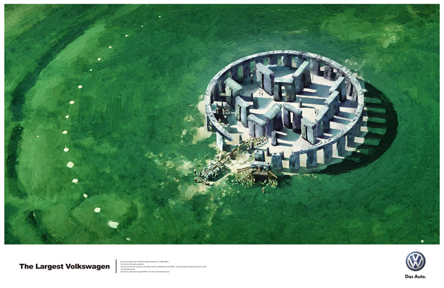 大眾汽車廣告 最大的大眾the largest volkswagen 6