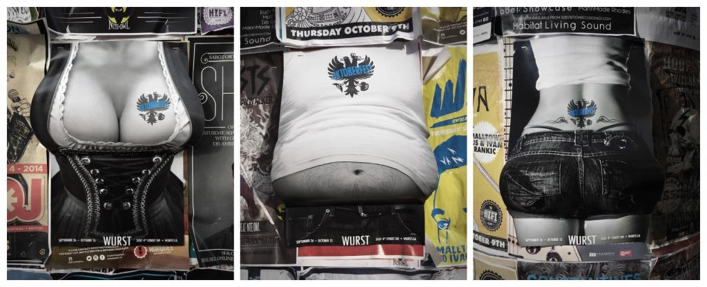 WURST 戶外情景創(chuàng)意廣告——上海廣告公司分享——人體胸臀肚子