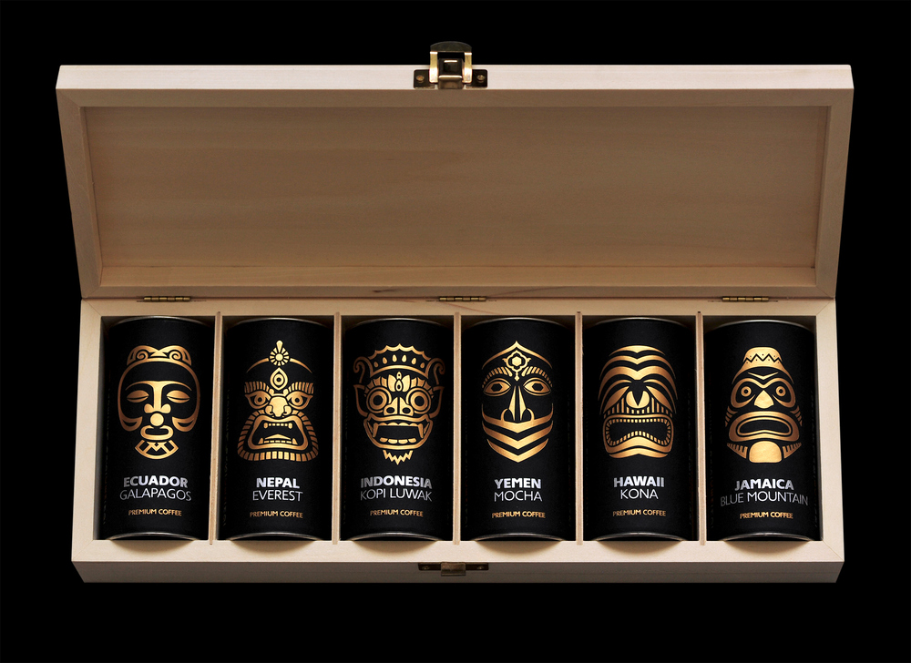 Paradise Gourme 咖啡禮盒包裝設(shè)計（木盒包裝+鐵罐包裝）-上海包裝設(shè)計公司分享2