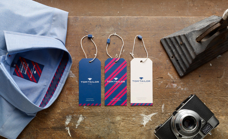 德國TOM TAILOR時尚服飾品牌形象設(shè)計標志設(shè)計——服裝標簽設(shè)計