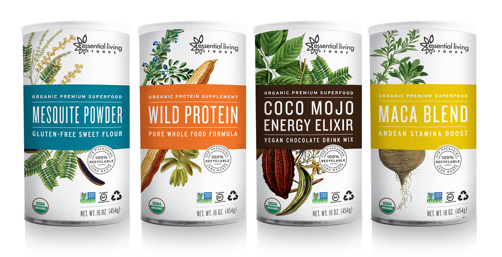 Essential Living Foods 有機食品農產品包裝設計1——上海包裝設計公司