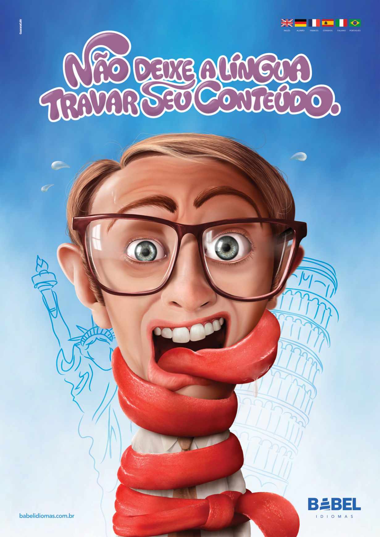 Babel 外語語言培訓(xùn)學(xué)校平面廣告創(chuàng)意設(shè)計(jì)——上海廣告設(shè)計(jì)公司2