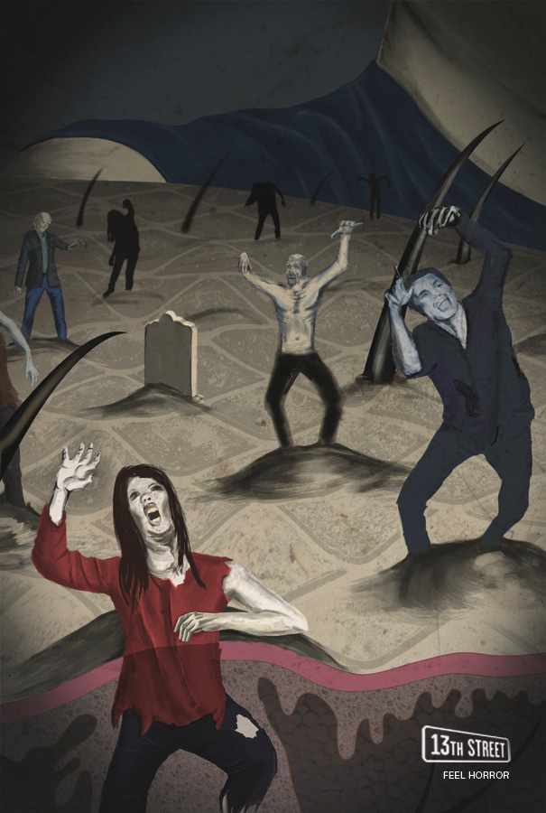 第13街恐怖電視頻道平面廣告創(chuàng)意設(shè)計(jì)——恐怖廣告1