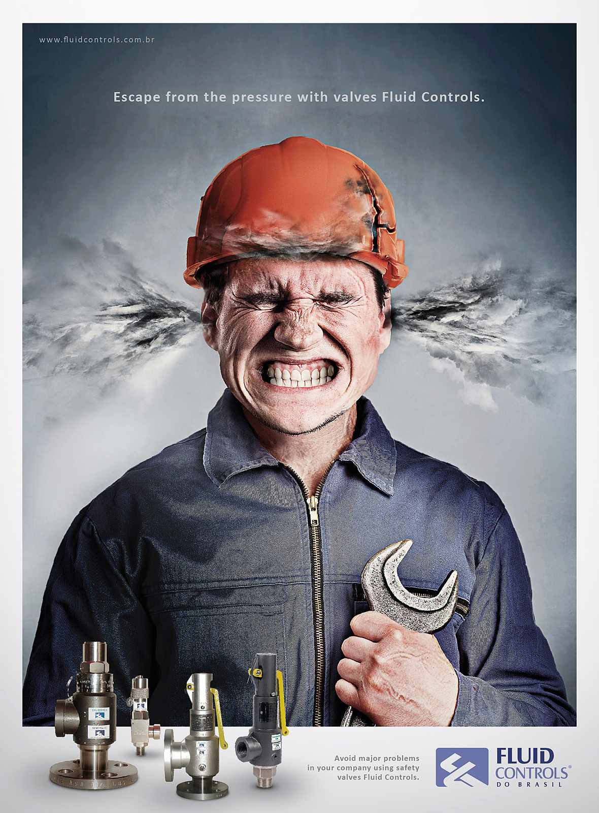 巴西流體傳動控制平面廣告創(chuàng)意設計-上海廣告設計公司工業(yè)品廣告分享-工人篇