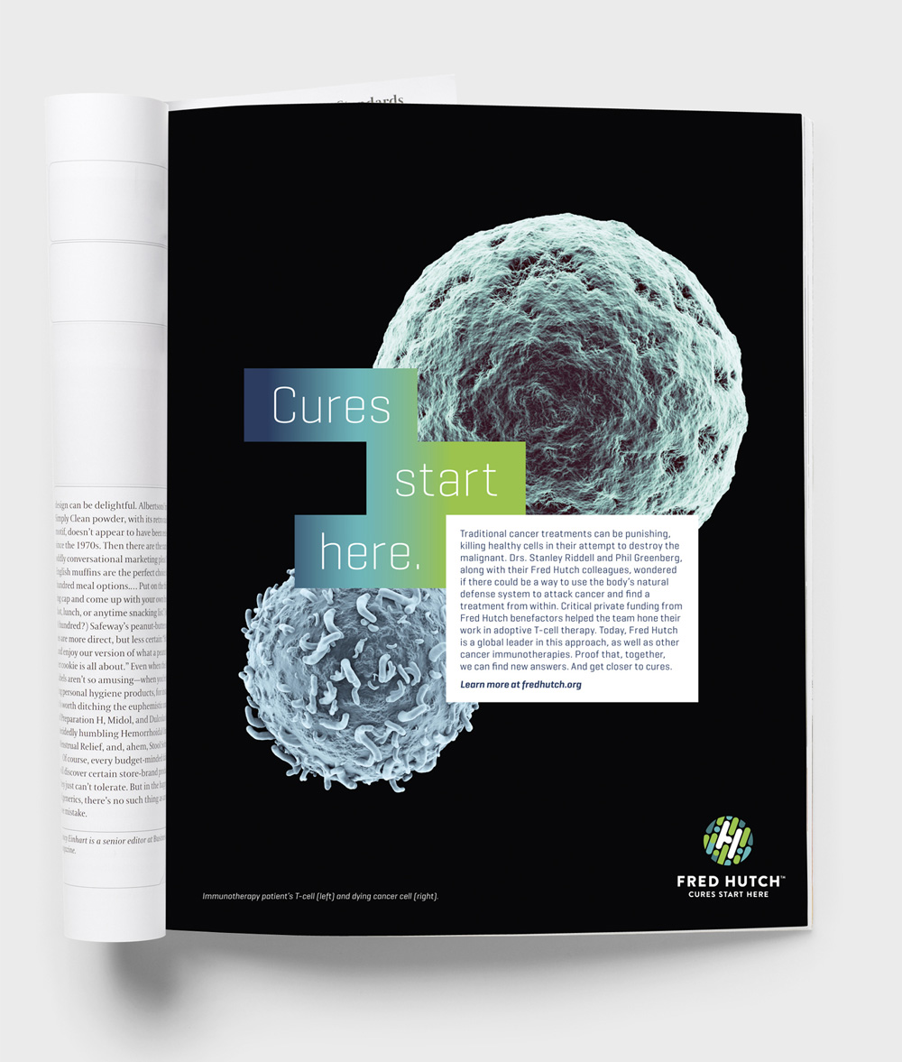 Fred Hutch 癌癥艾滋病疑難疾病研究治療中心（醫(yī)院）品牌形象設(shè)計(jì)-上海品牌標(biāo)志設(shè)計(jì)公司8-廣告設(shè)計(jì)