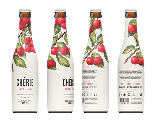 Chérie 櫻桃味小麥啤酒包裝設(shè)計(jì)-上海尚略包裝設(shè)計(jì)公司分享-全家福