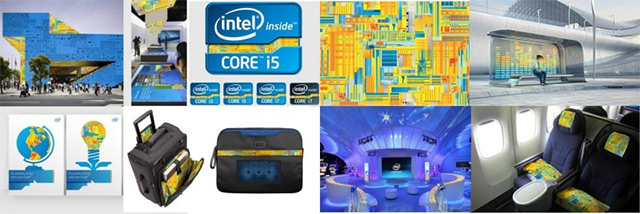 尚略上海VI設(shè)計公司設(shè)計方法-英特爾品牌VI設(shè)計之輔助圖形設(shè)計