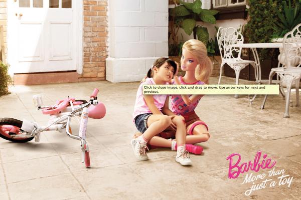 芭比娃娃“”巴比不只是玩具“平面廣告-姐姐篇-上海尚略廣告設(shè)計(jì)公司