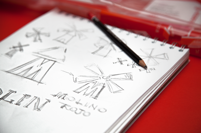 農(nóng)業(yè)產(chǎn)品品牌策劃設(shè)計(jì)——秘魯Molino Rojo紅磨坊雜交水稻品牌形象再設(shè)計(jì)，包裝設(shè)計(jì)——標(biāo)志設(shè)計(jì)草圖——尚略廣告品牌策劃與廣告設(shè)計(jì)公司