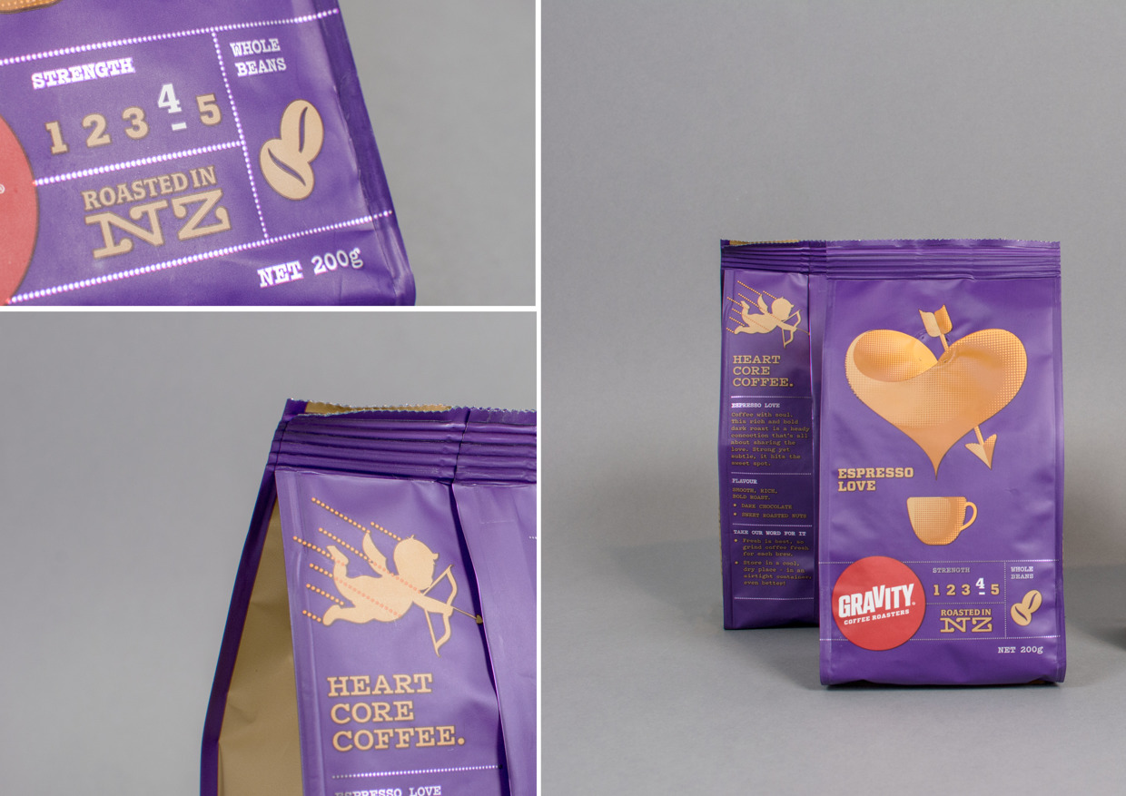 新西蘭重力咖啡漂亮的紫色包裝設(shè)計(jì)欣賞3細(xì)節(jié)局部效果圖-尚略廣告包裝設(shè)計(jì)公司