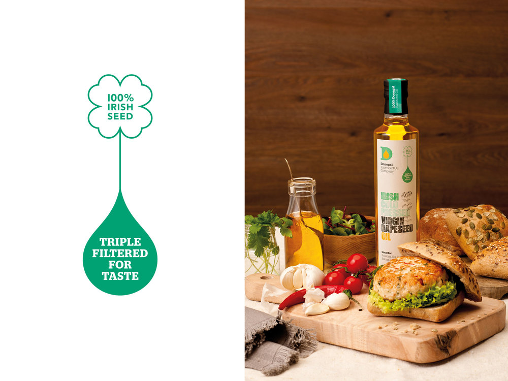 多尼戈?duì)?Donegal Rapeseed Oil 菜籽油食用油標(biāo)志設(shè)計(jì)包裝設(shè)計(jì) package DESIGN -尚略廣告上海品牌設(shè)計(jì)公司包裝設(shè)計(jì)公司