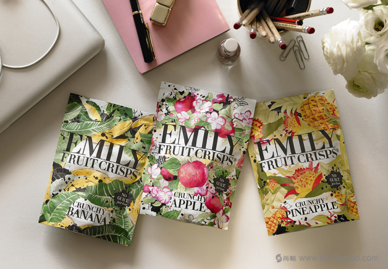 Emily 水果切片真空塑料袋包裝設(shè)計-上海包裝設(shè)計公司水果水彩插畫包裝設(shè)計欣賞1