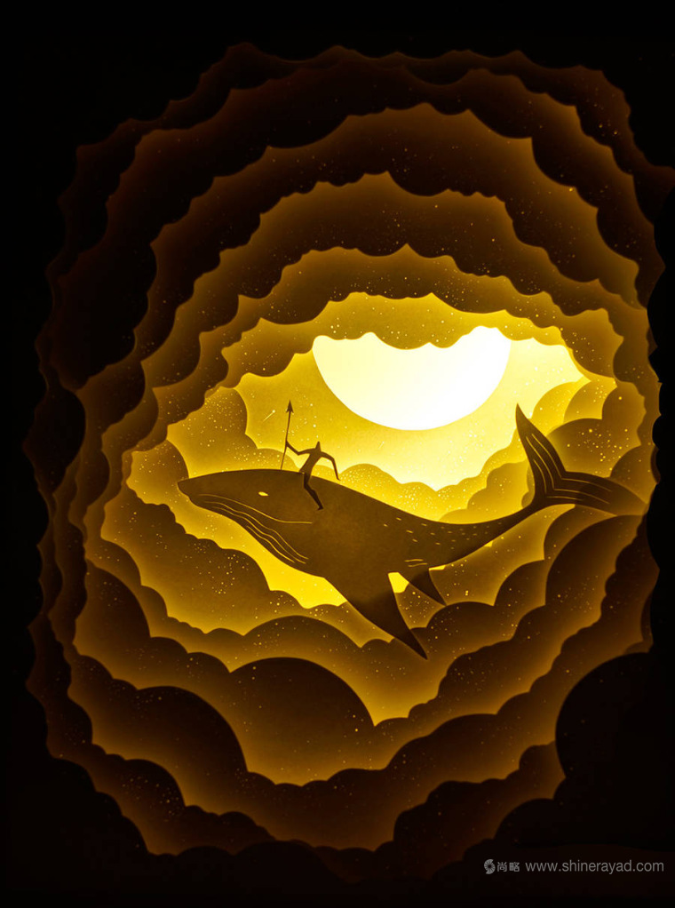 上海平面設(shè)計(jì)公司藝術(shù)修養(yǎng)：夢(mèng)幻上古世界剪紙疊加設(shè)計(jì)藝術(shù)插畫(huà)欣賞7