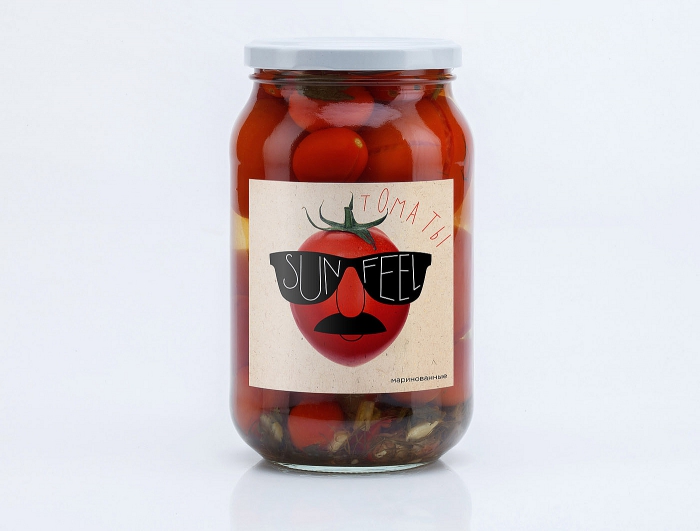 sunfeel水果眼鏡胡子先生水果罐頭包裝設(shè)計(jì)-番茄-上海包裝設(shè)計(jì)公司設(shè)計(jì)欣賞1