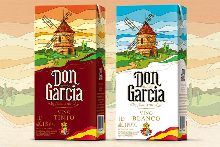 Don Garcia 葡萄酒飲料包裝設(shè)計(jì)風(fēng)車(chē)插畫(huà)設(shè)計(jì)版-尚略上海包裝設(shè)計(jì)團(tuán)隊(duì)設(shè)計(jì)培訓(xùn)1