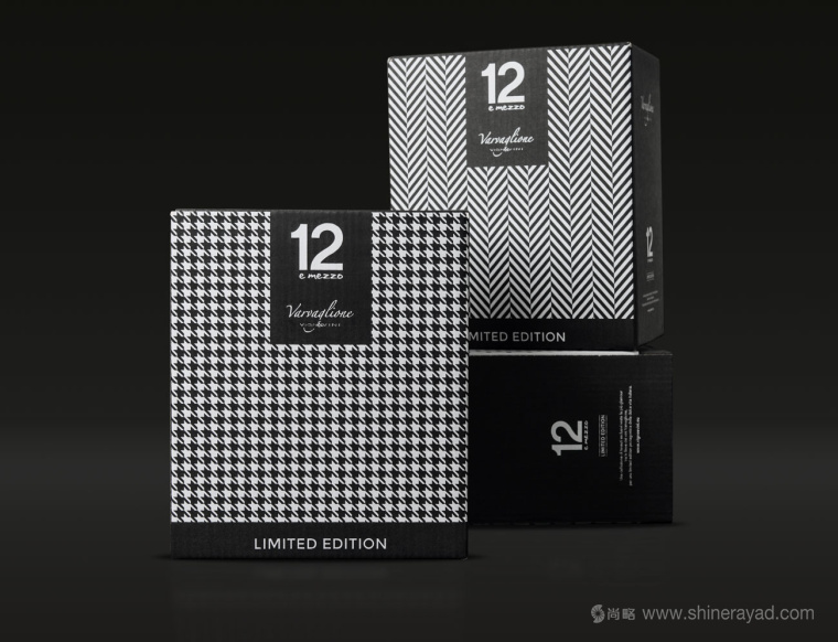 黑白條紋風(fēng)格Varvaglione意大利紅酒限量版禮盒包裝設(shè)計(jì)-上海紅酒包裝設(shè)計(jì)公司3