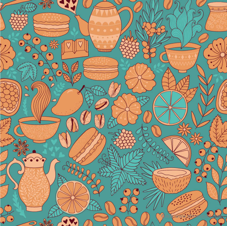 上海甜品包裝設(shè)計(jì)公司分享：Macarons手繪花卉插圖風(fēng)杏仁餅蛋糕糕點(diǎn)包裝設(shè)計(jì)11