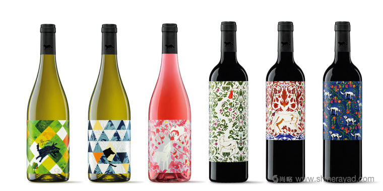 狼和狗動(dòng)物圖騰系列 Manada 葡萄酒包裝設(shè)計(jì)-尚略上海包裝設(shè)計(jì)公司欣賞1
