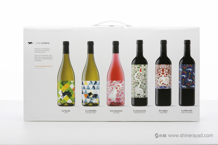 狼和狗動(dòng)物圖騰 Manada 葡萄酒禮盒包裝設(shè)計(jì)-上海包裝設(shè)計(jì)公司欣賞9