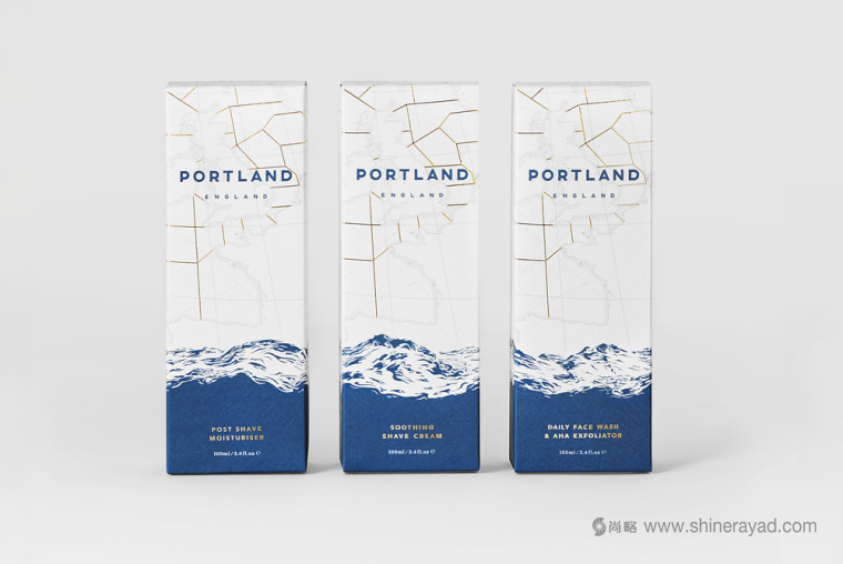 上海包裝設(shè)計公司品鑒：Portland 男士護膚品化妝品包裝設(shè)計2