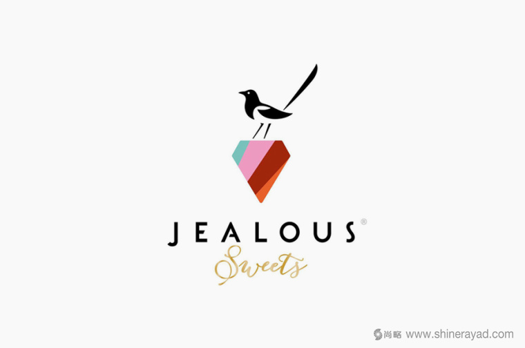 Jealous 糖果品牌小鳥LOGO設(shè)計(jì)-上海LOGO設(shè)計(jì)公司2