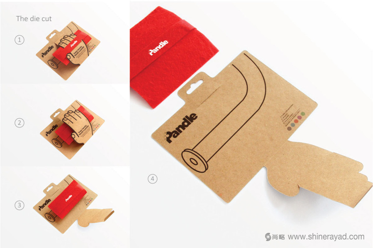 Pandle便攜式橡膠手柄扶手模切刀版包裝設(shè)計-上海包裝設(shè)計公司設(shè)計鑒品8