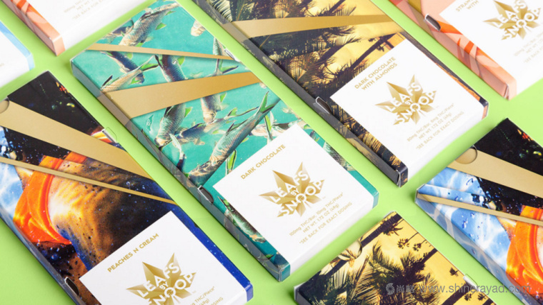 LEAFS BY SNOOP 大麻食品制品金色花朵包裝設(shè)計(jì)-上海包裝設(shè)計(jì)公司8