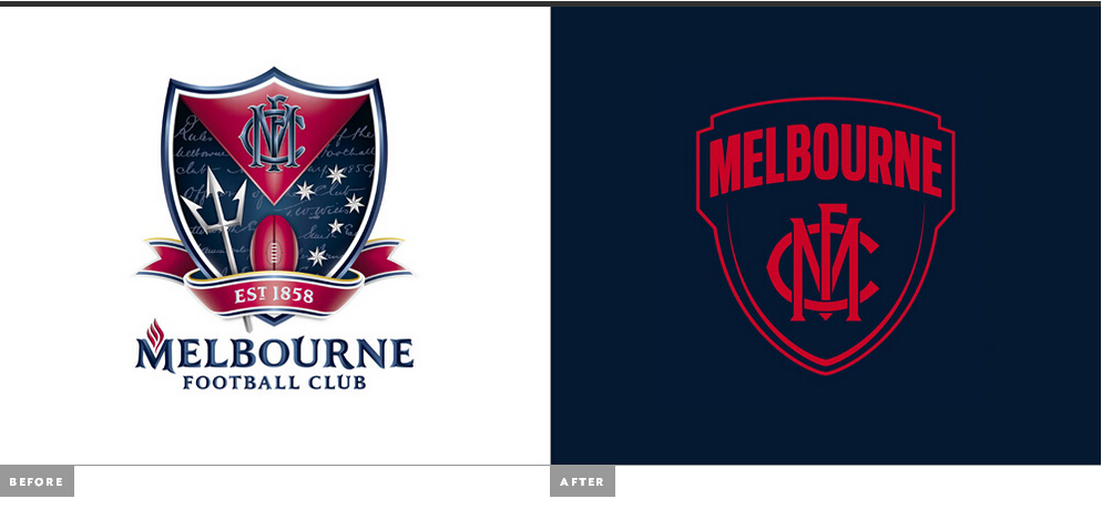 墨爾本橄欖球體育俱樂部徽章設(shè)計(jì)LOGO設(shè)計(jì)-上海LOGO設(shè)計(jì)公司標(biāo)志欣賞2-新舊標(biāo)志對比