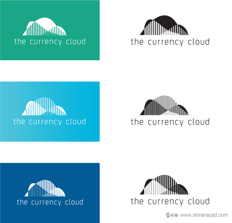 The Currency Cloud 云貨幣在線支付交易金融技術(shù)公司logo設(shè)計(jì)-上海logo設(shè)計(jì)公司2