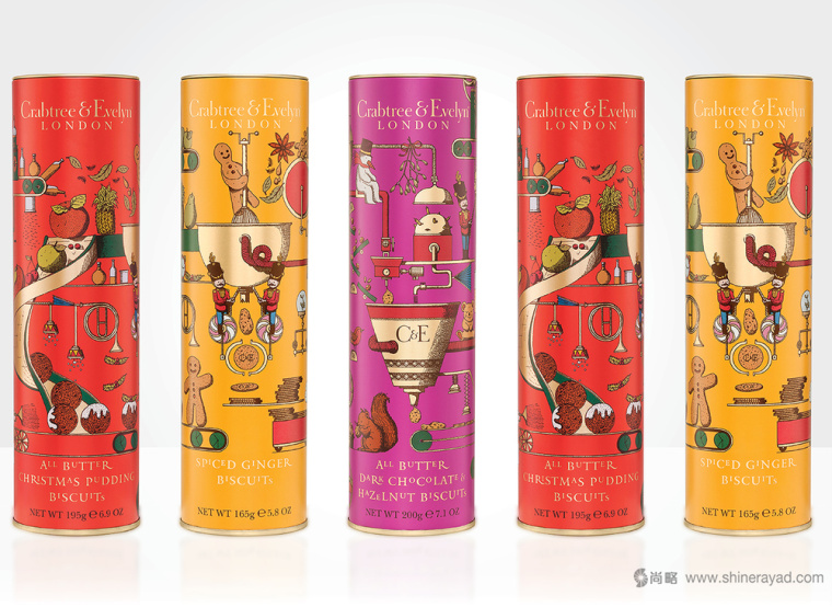 CRABTREE & EVELYN 保健品保健食品圣誕節(jié)禮品包裝設(shè)計-上海包裝設(shè)計公司2