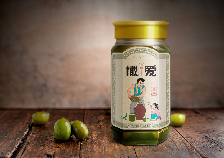 橄愛醋橄欖地方特產(chǎn)包裝設(shè)計(jì)-上海食品包裝設(shè)計(jì)公司包裝設(shè)計(jì)佳作欣賞3