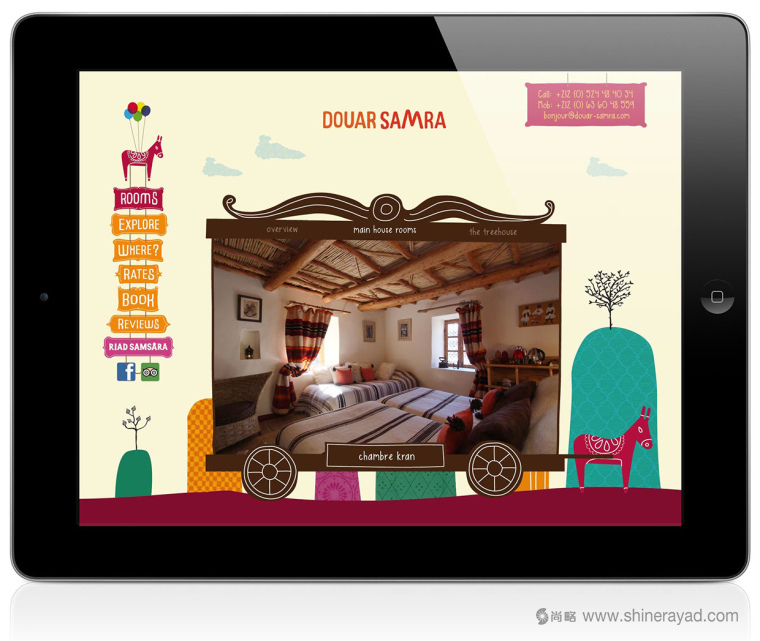 摩洛哥酒店DOUAR SAMRA 小馬駒兒童卡通漫畫網(wǎng)站策劃設計-上海網(wǎng)站策劃設計建設公司6