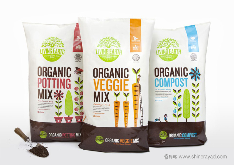 Living Earth 有機(jī)復(fù)合肥料化肥包裝設(shè)計(jì)-上海包裝設(shè)計(jì)公司設(shè)計(jì)佳作培訓(xùn)1