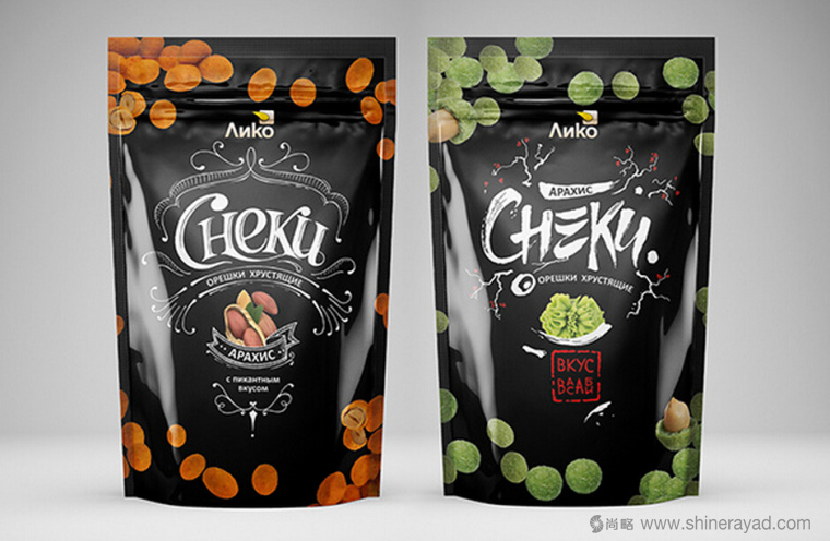 上海食品包裝設計公司設計欣賞：ANKO 花生青豆休閑零食包裝設計3