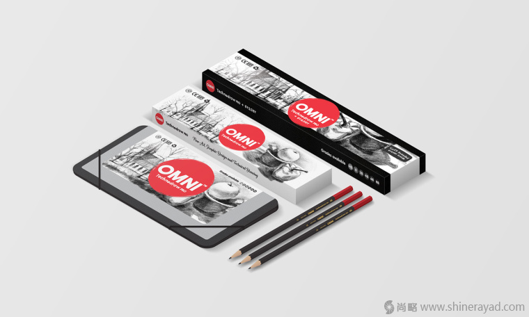 OMNI 水彩筆顏料筆繪畫工具文具盒子包裝設(shè)計-上海包裝設(shè)計公司4