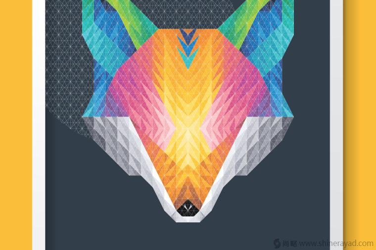 幾何圖形漸變色狐貍矢量插畫設(shè)計(jì)-上海插畫設(shè)計(jì)公司-上海品牌設(shè)計(jì)公司2