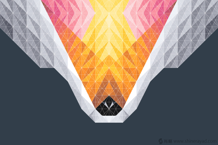 幾何圖形漸變色狐貍矢量插畫設(shè)計(jì)-上海插畫設(shè)計(jì)公司-上海品牌設(shè)計(jì)公司11