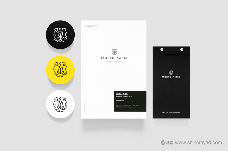 Monte Xanic 葡萄酒花朵商標設(shè)計品牌VI設(shè)計-上海品牌設(shè)計公司5