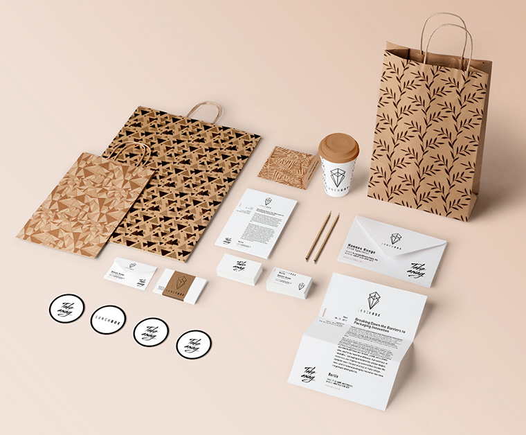 LunchBox 午餐盒子外賣快餐餐飲品牌VI形象設(shè)計-上海VI設(shè)計公司10