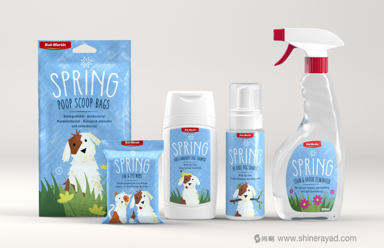 Bob Martin 寵物衛(wèi)生護理用品品牌春天系列包裝設(shè)計-上海包裝設(shè)計公司5 Bob Martin 寵物衛(wèi)生護理用品品牌春天系列包裝設(shè)計-上海包裝設(shè)計公司5