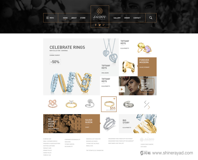 Siam 暹羅黃金珠寶首飾網(wǎng)站設(shè)計(jì)-上海品牌設(shè)計(jì)公司6