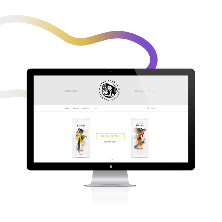 越南西貢小姐咖啡品牌網(wǎng)站設(shè)計-上海品牌設(shè)計公司