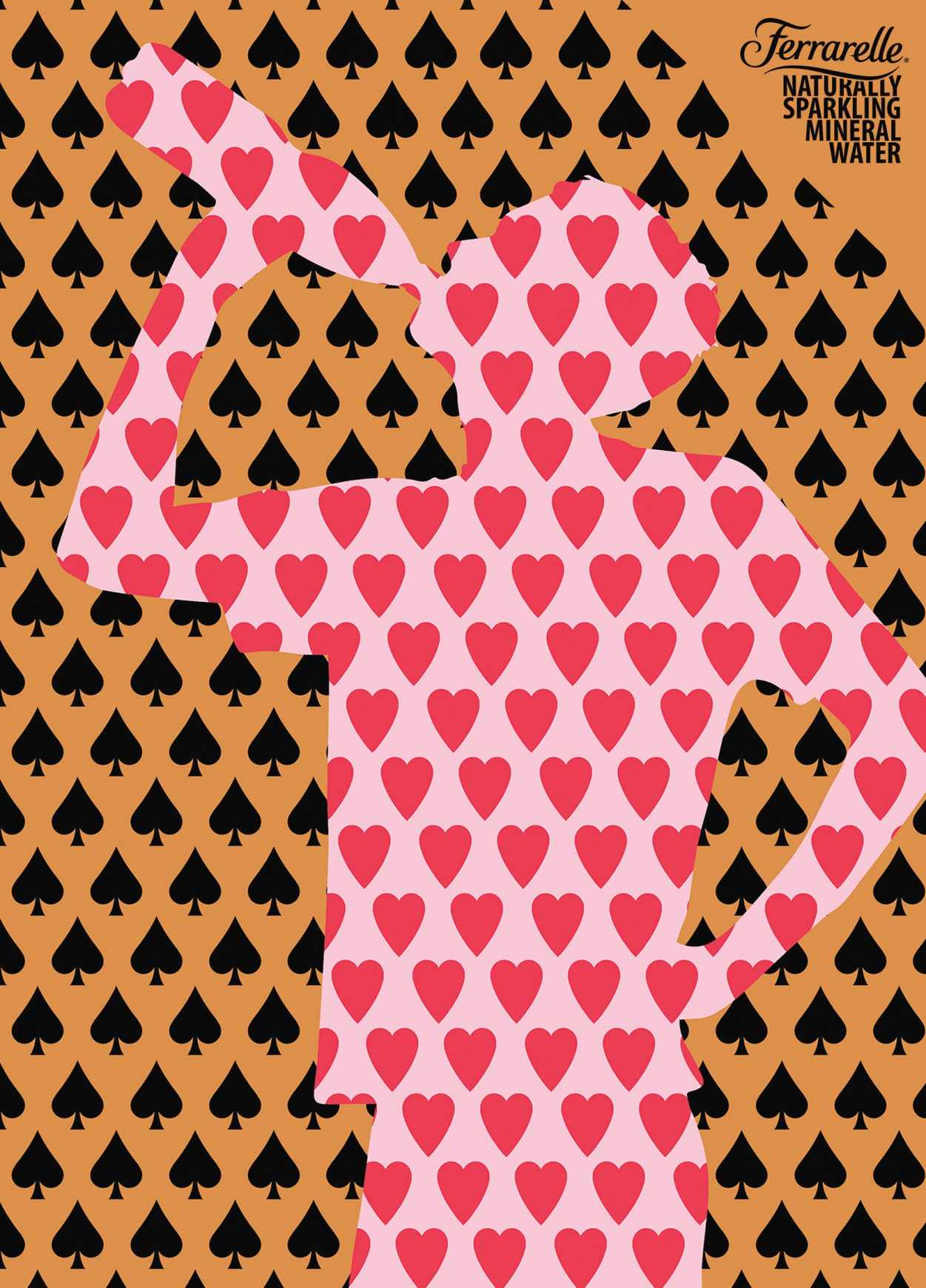 上海尚略廣告設(shè)計(jì)公司分享：Ferrarelle 礦泉水閃亮篇平面廣告創(chuàng)意設(shè)計(jì)6-愛(ài)心篇