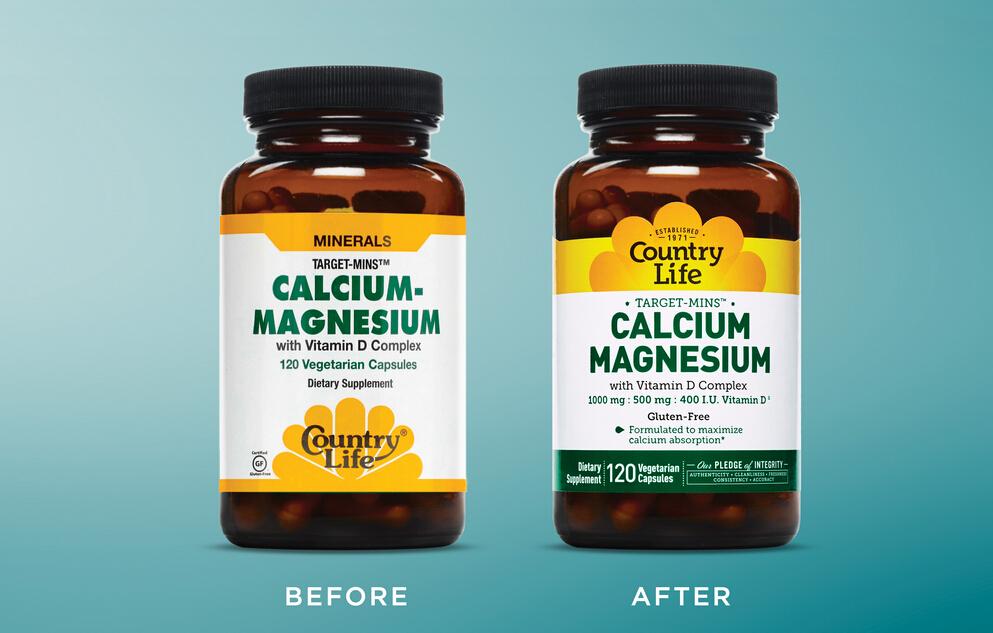 上海包裝設(shè)計公司推薦:Country Life 營養(yǎng)補充劑維生素鈣片保健品包裝設(shè)計1-玻璃瓶包裝設(shè)計 上海包裝設(shè)計公司推薦:Country Life 營養(yǎng)補充劑維生素鈣片保健品包裝設(shè)計1-玻璃瓶包裝設(shè)計