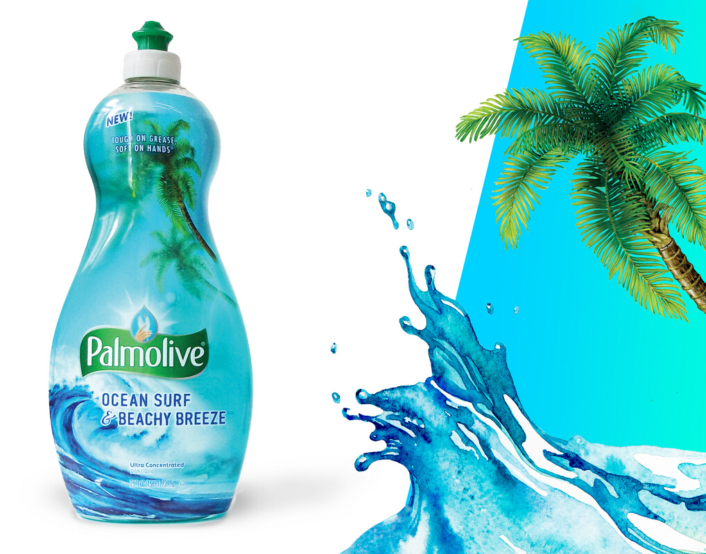 上海包裝設(shè)計(jì)公司國(guó)外包裝設(shè)計(jì)欣賞：高露潔棕欖果蔬清洗劑包裝設(shè)計(jì)4