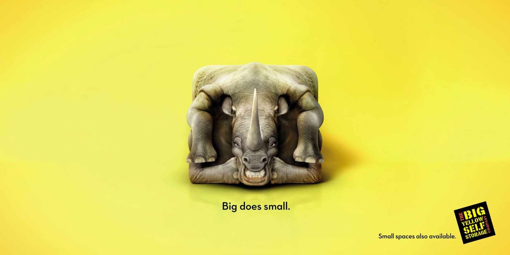 英國 Big Yellow Storage 自我倉儲公司平面廣告創(chuàng)意設(shè)計2犀牛篇平面廣告 英國 Big Yellow Storage 自我倉儲公司平面廣告創(chuàng)意設(shè)計2犀牛篇平面廣告