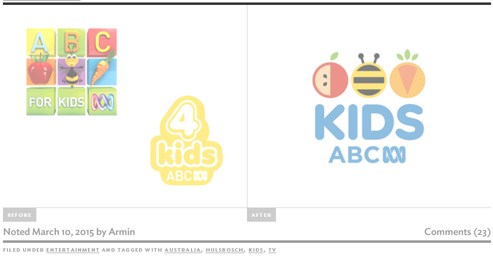 ABC KIDS 幼教logo設(shè)計(jì)品牌形象設(shè)計(jì)-新舊標(biāo)志設(shè)計(jì)對比