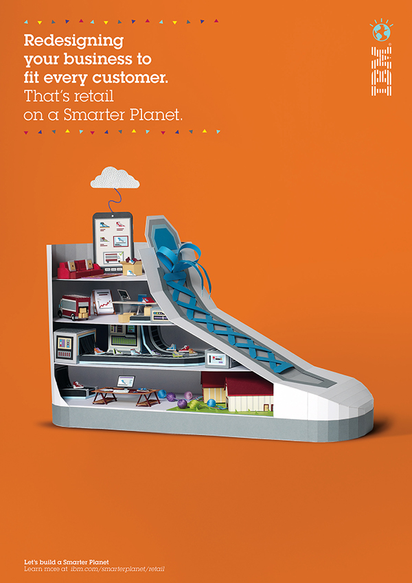 IBM 改善商業(yè)平面創(chuàng)意廣告海報設(shè)計鞋子篇-上海廣告設(shè)計公司國外廣告欣賞2