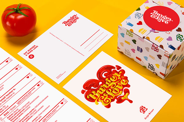 Burger&Love 漢堡快餐餐廳品牌形象設(shè)計(jì)20-VI設(shè)計(jì)