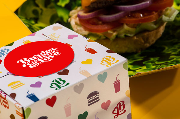 Burger&Love 漢堡快餐餐廳品牌形象設(shè)計(jì)28-漢堡薯?xiàng)l包裝設(shè)計(jì)9